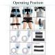 4 Handles Gym Equipment HI-EMT System electromagnetic Waves Body Massage Machine（white）